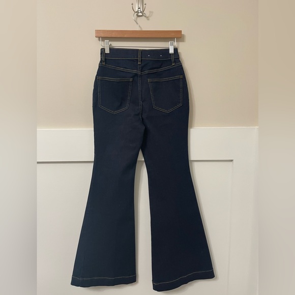 Boden Dark Denim High-Waist Flare Jeans Size 4P - Picture 6 of 10